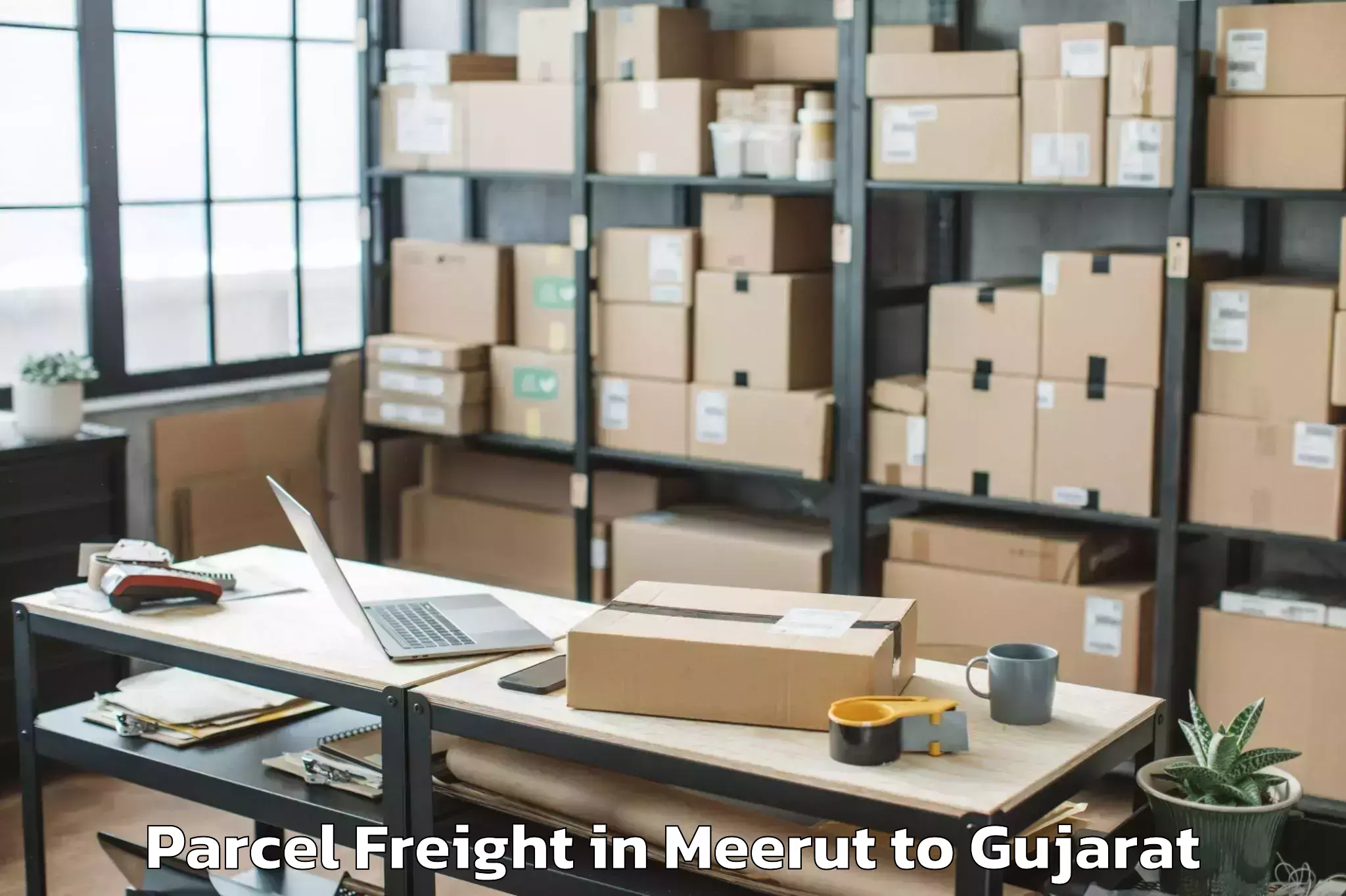 Quality Meerut to Bhavnagar Airport Bhu Parcel Freight